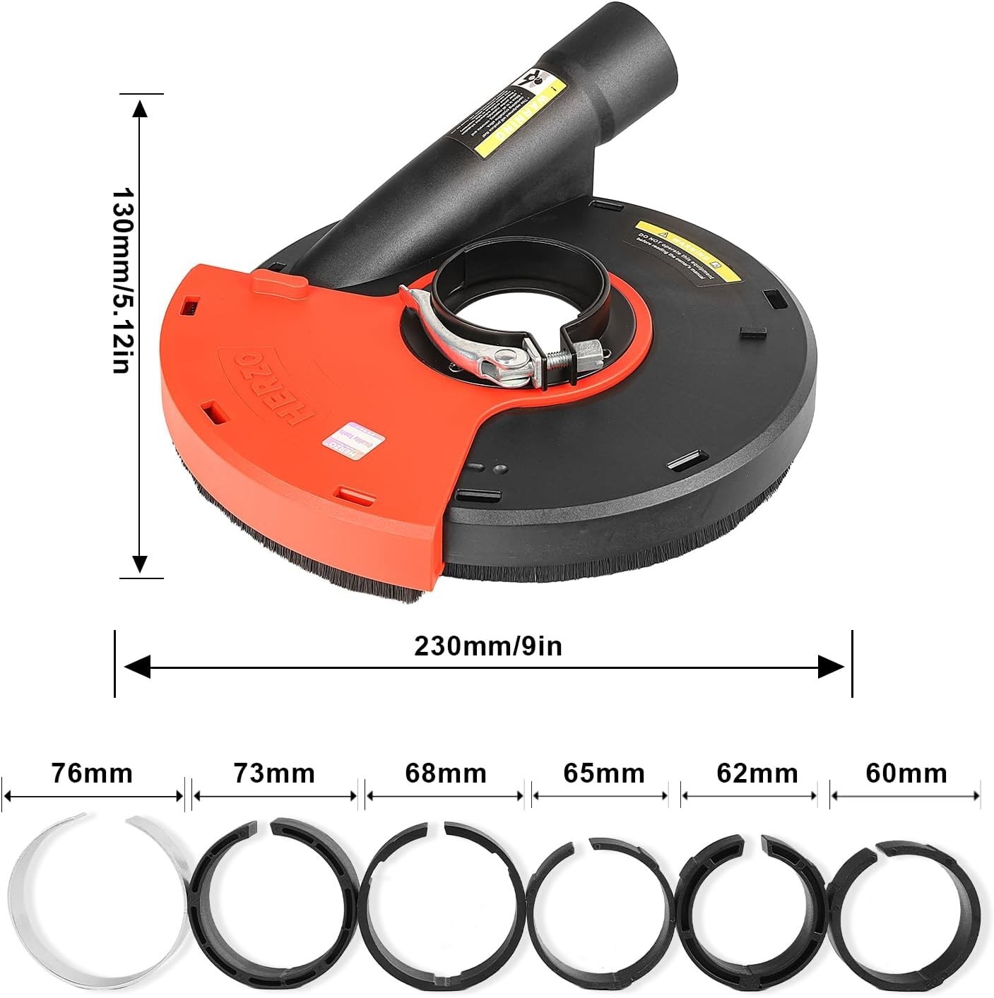Universal Surface Grinding Dust Shroud for 9 Inch Angle Grinder Grinding Task