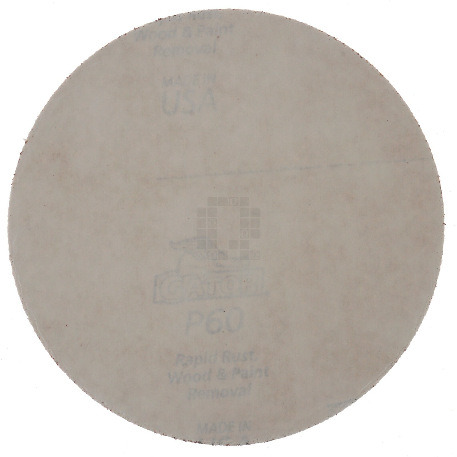 Gator 3002 5″ Drill Mount Stick-On Discs, Medium 60 Grit, No Holes, 4 Pack