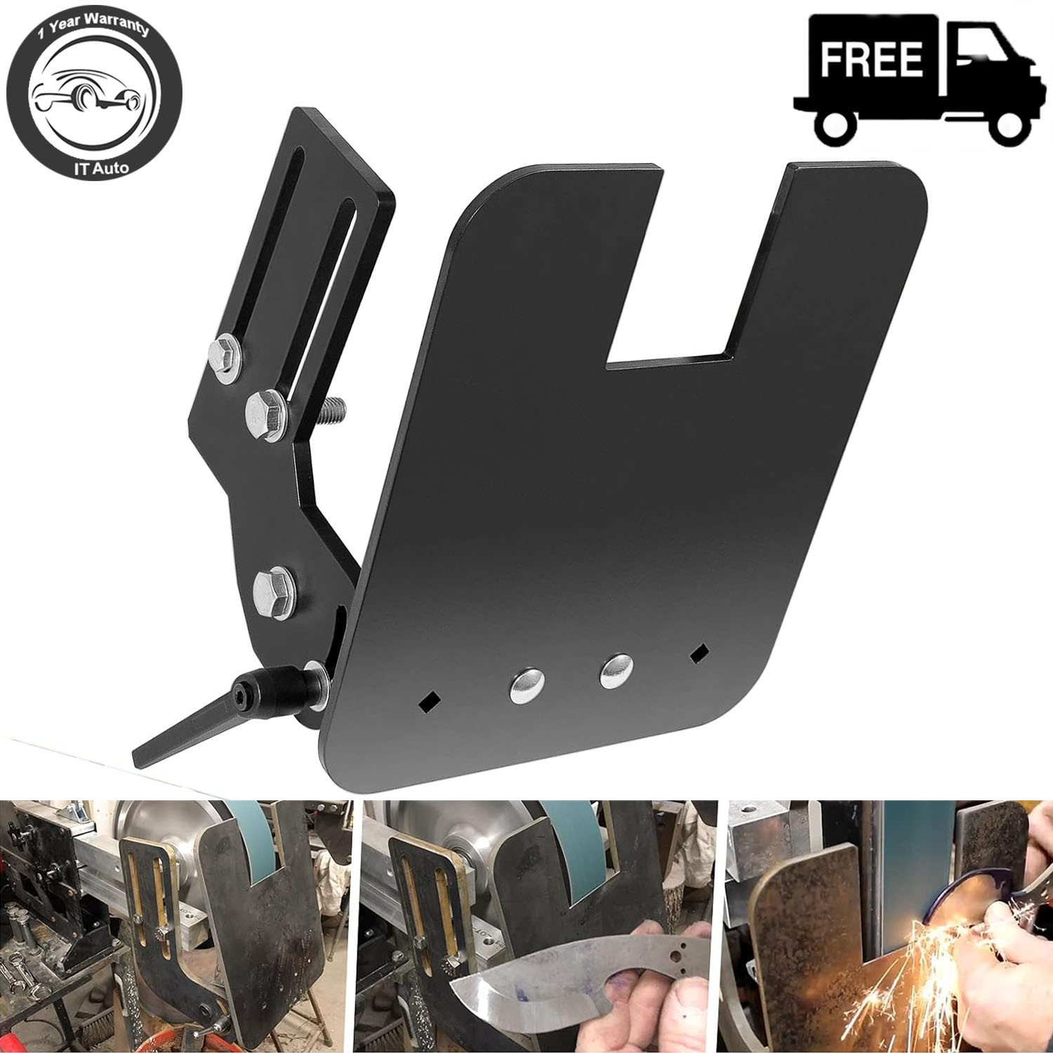 2×72″ Knife Bevel Grinding Jig Tool Rest OBM Belt Grinder Tilt Table Flat Platen