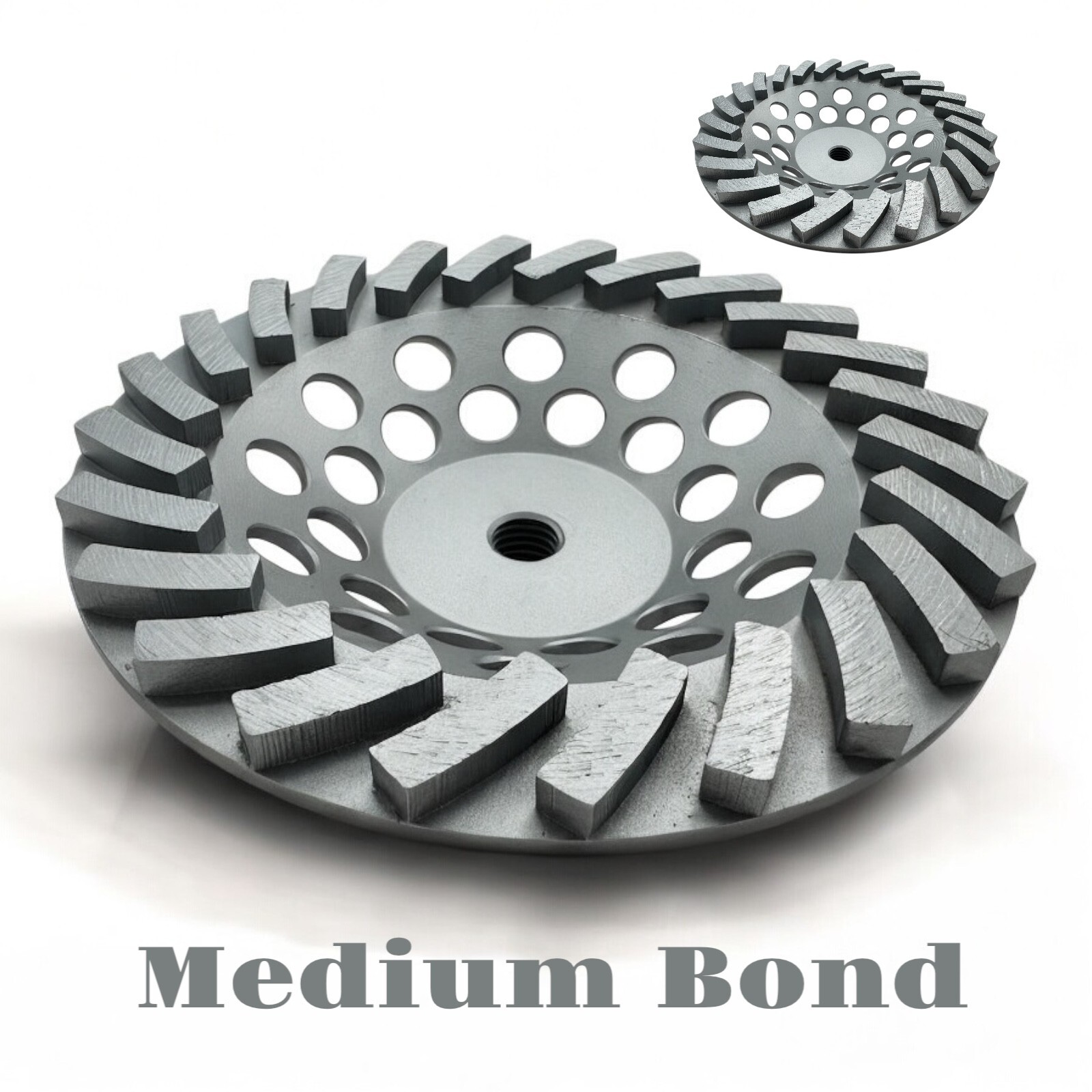 3 Pack 7″ Diamond Cup Wheel Disc for Concrete Masonry Angle Grinders 24 Segments