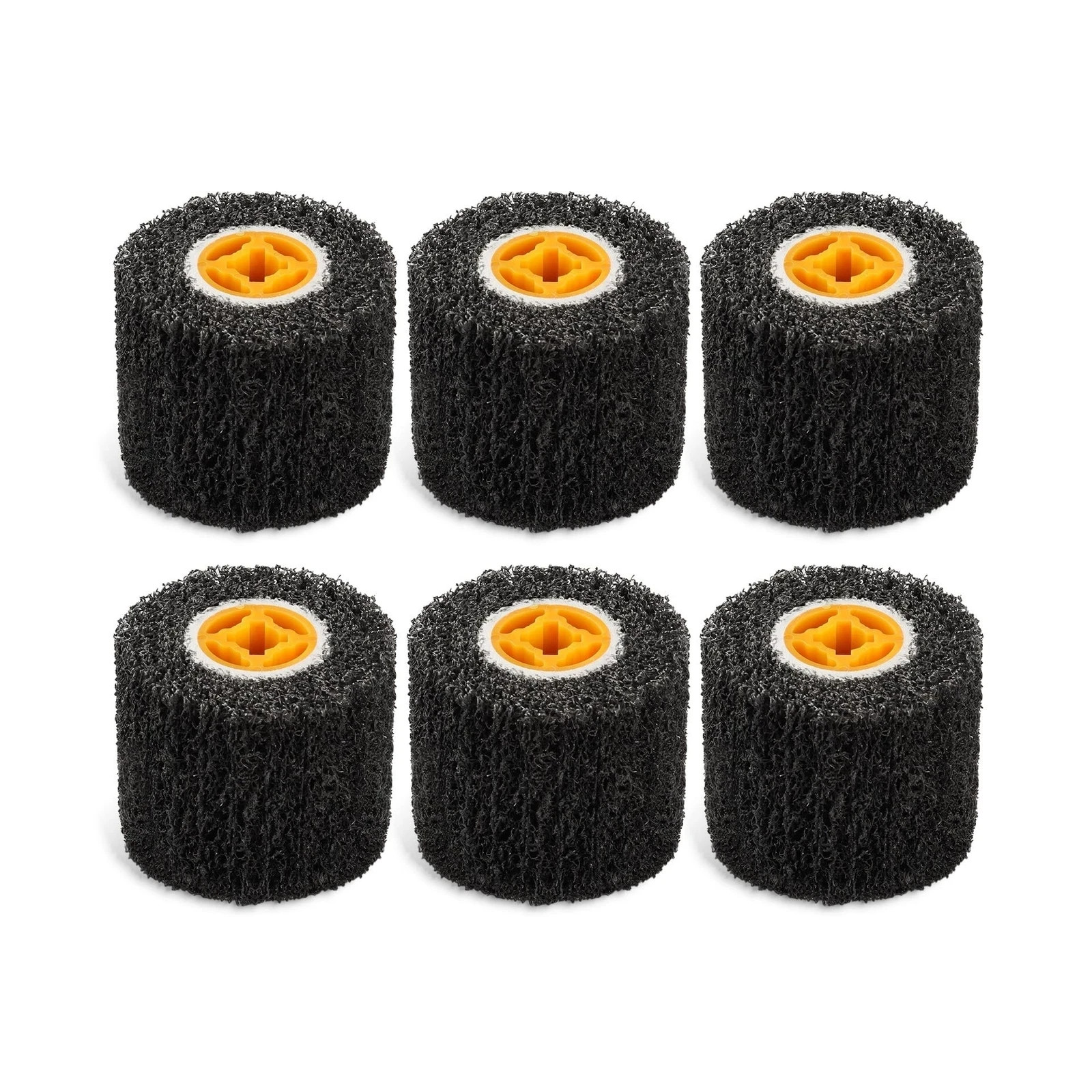Rocaris 6 Pack Abrasive Drum Paint and Rust Remover, 40 Grit Abrasive Wheel W…