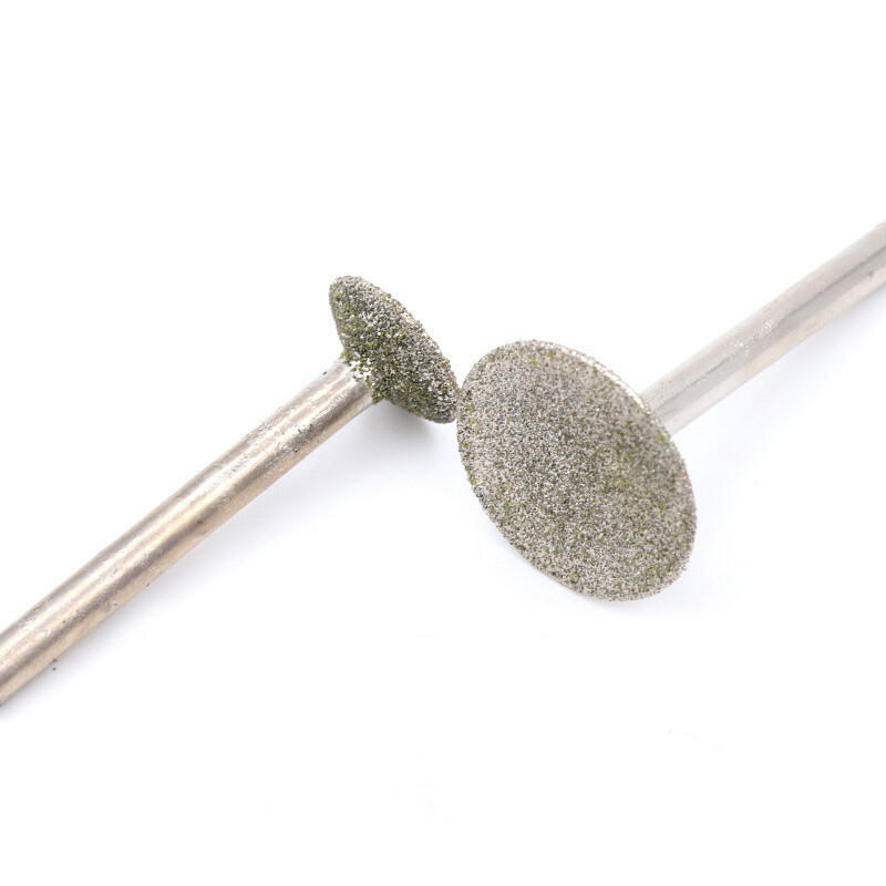 6mm Shank Nailhead Diamond Grinding Head Burr Drill Bit Jade Carving Polishing