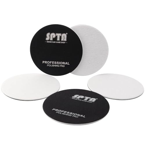 5 Pcs 6″(150mm) Car Glass Polishing Discs Microfiber Polishing