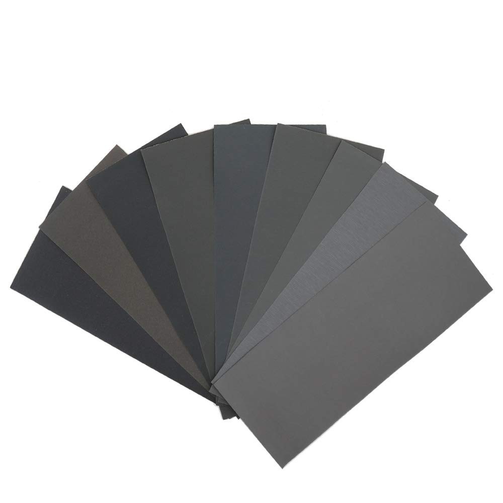 Durable 45Pcs Wet Dry Sanding Sheets, Perfect for Automotive & Wood Finishing