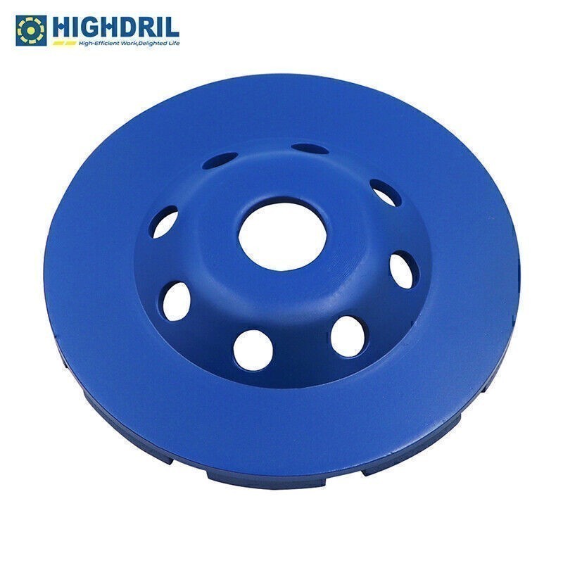 1pc 4/4.5/5/7 in Diamond Double Row Grinding Wheel for Concrete Masonry Granite