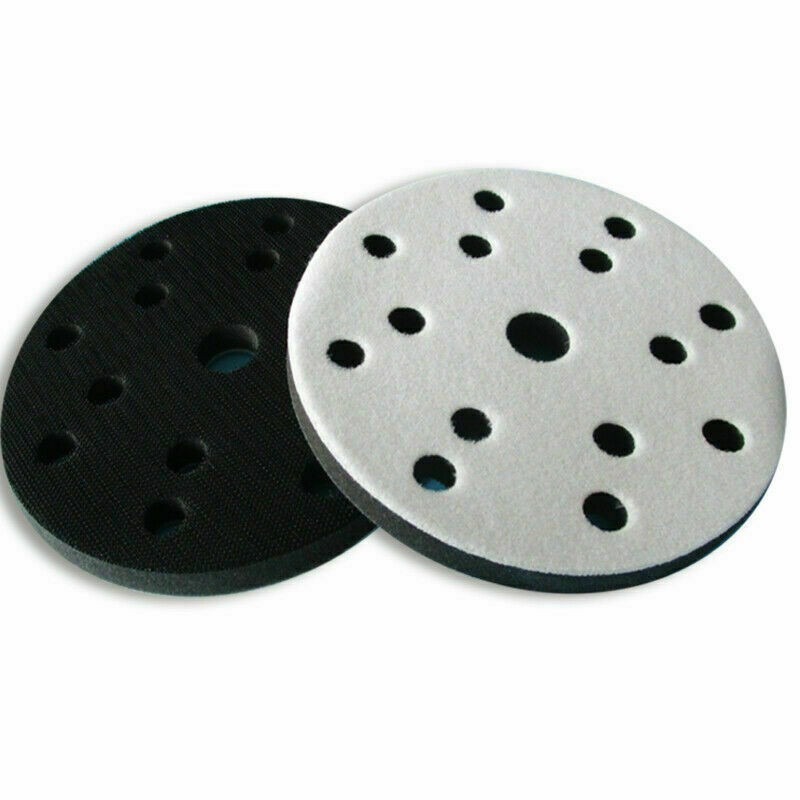 5Pcs 6 Inch Hook & Loop Sponge Interface Pad Sander Backing Sanding Pads