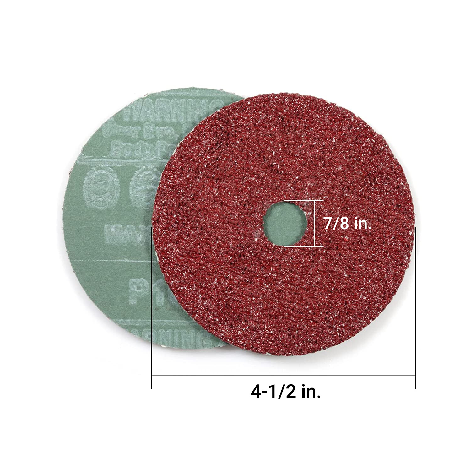 25x 4-1/2″ Calcined AO Resin Fiber Sanding Grinding Disc 16 24 36 60 80 120 Grit
