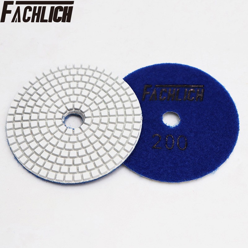 Wet Diamond Polishing Pad Sanding Disc 6pcs 4” Grinding Marble Granite Masonry