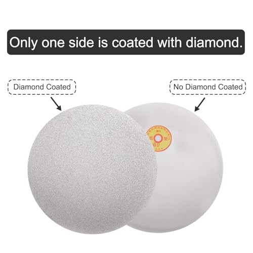 Diamond Sanding Grinding Disc, 12-Inch (300mm) No Center Hole, Flat Grit 80