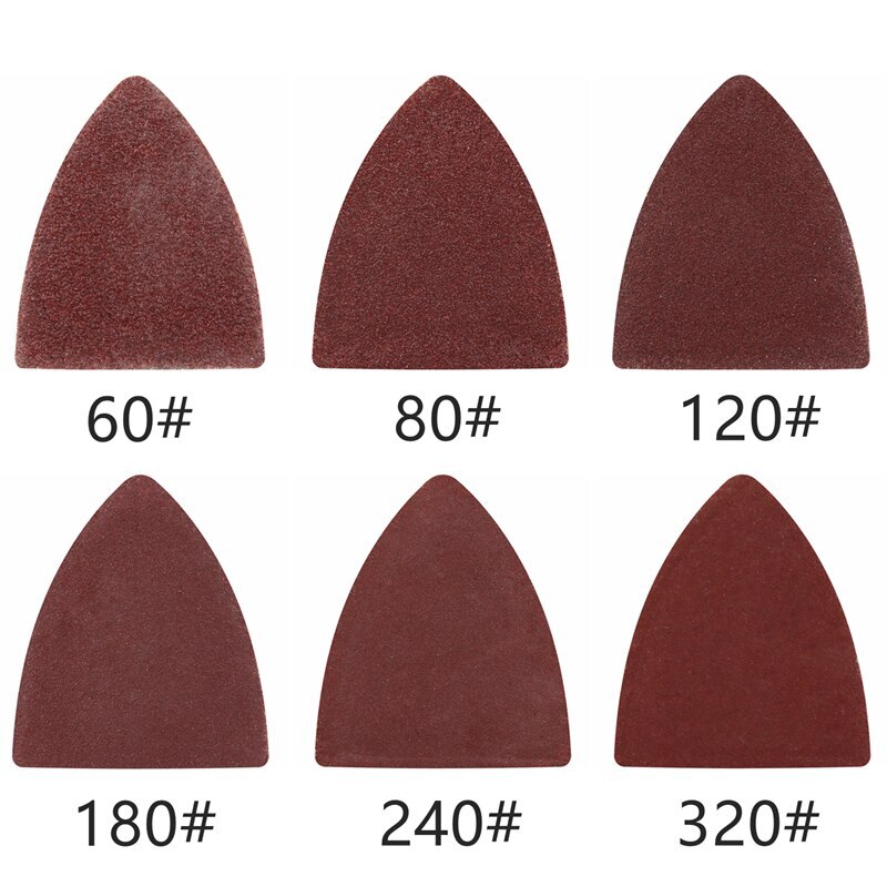31PCS 40mm Triangular Finger Oscillating Multi Tool Sanding Pads Kits for Bosch