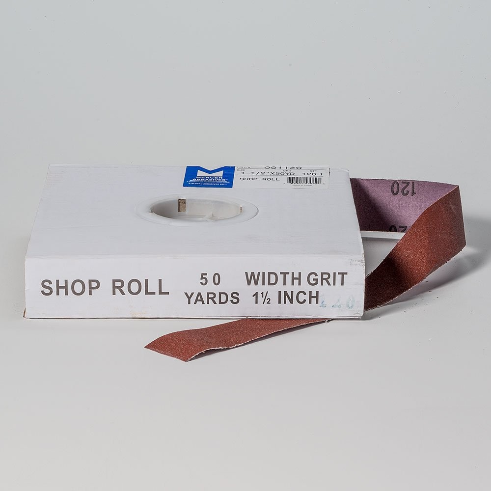 Mercer Industries 381120-1-1/2″ x 50 yards Shop 1-1/2″ x 50 yd, 120 Grit