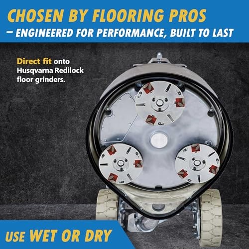 Diamond Grinding Discs for Husqvarna Redilock, Medium Bond – Double #30/40 Grit