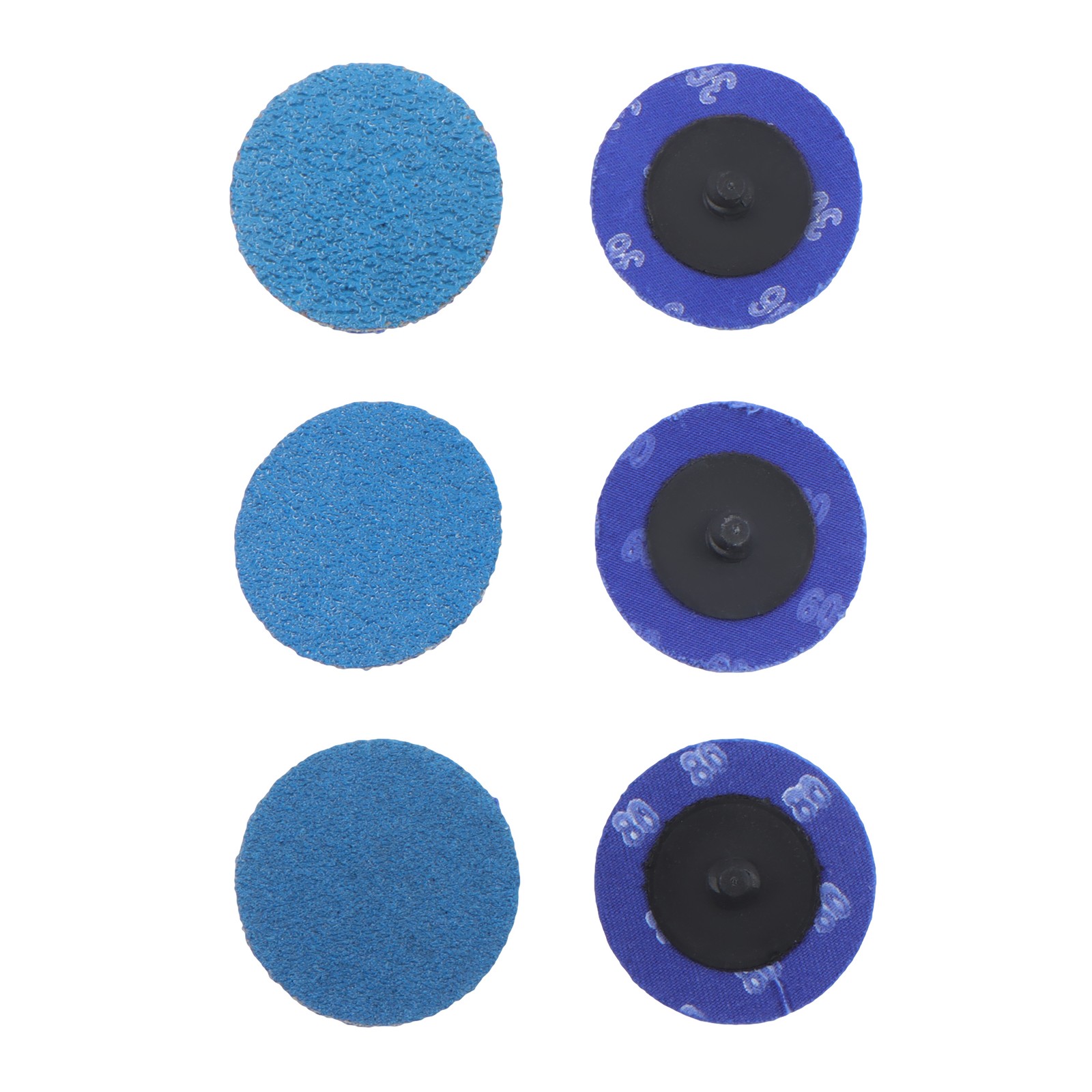 80Pcs 2Inch 36/60/80 Grit Zirconia Sanding Discs with 1/4″ Shank for Die Grinder