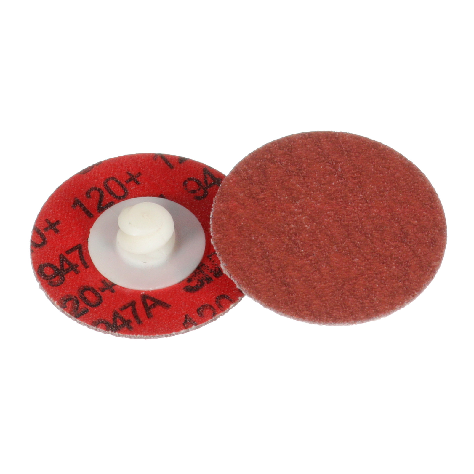 3M Cubitron II Roloc Durable Edge Disc 947A, 120+, X-weight, TR,Maroon