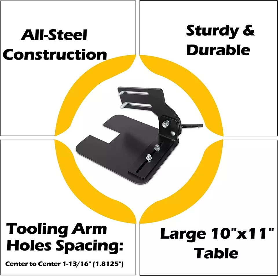 2×72″ Knife Bevel Grinding Jig Tool Rest OBM Belt Grinder Tilt Table Flat Platen