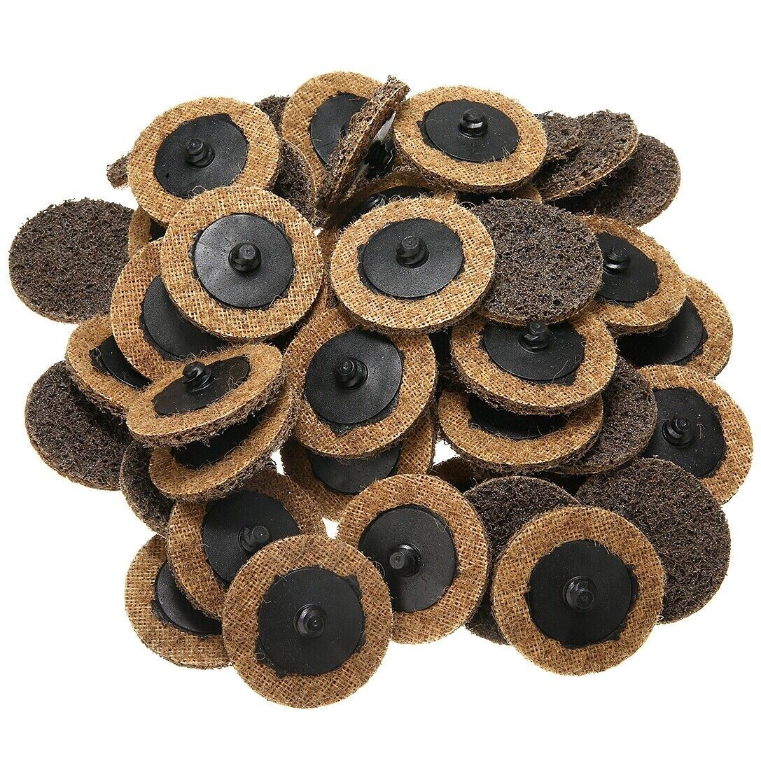2in Coarse Surface Conditioning Discs Roll Lock Die Grinder Sanding Pads kit