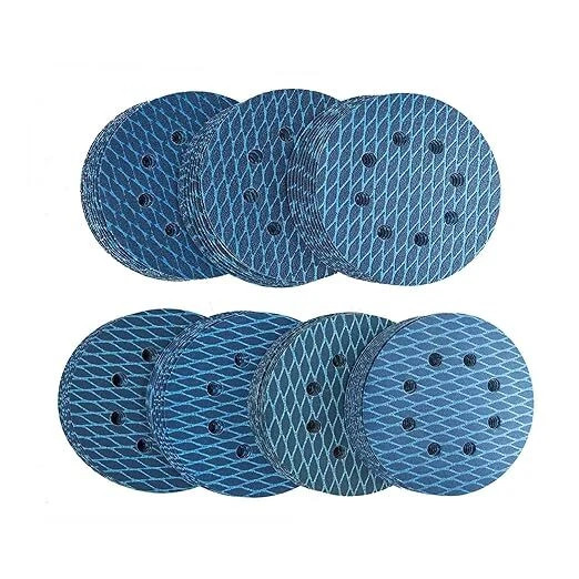 70PCS 5” 125mm Diamond Shape Sanding Discs 8 Holes Hook & Loop P60-P400