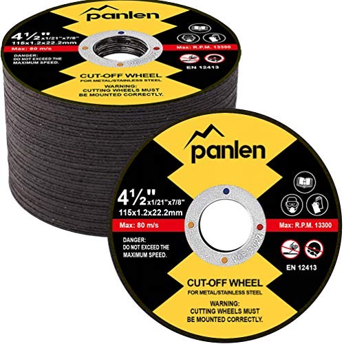 Pack Cut-Off Wheels,4-1/2 Extra Thin Metal & Stainless Steel Cutting Wheel, 50