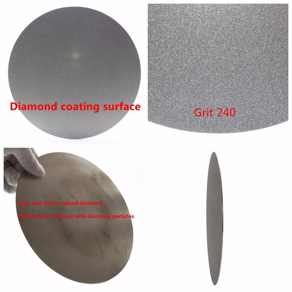 200mm(8” inch) No Hole Diamond Grinding Discs 46-3000 Grit Abrasive Wheel