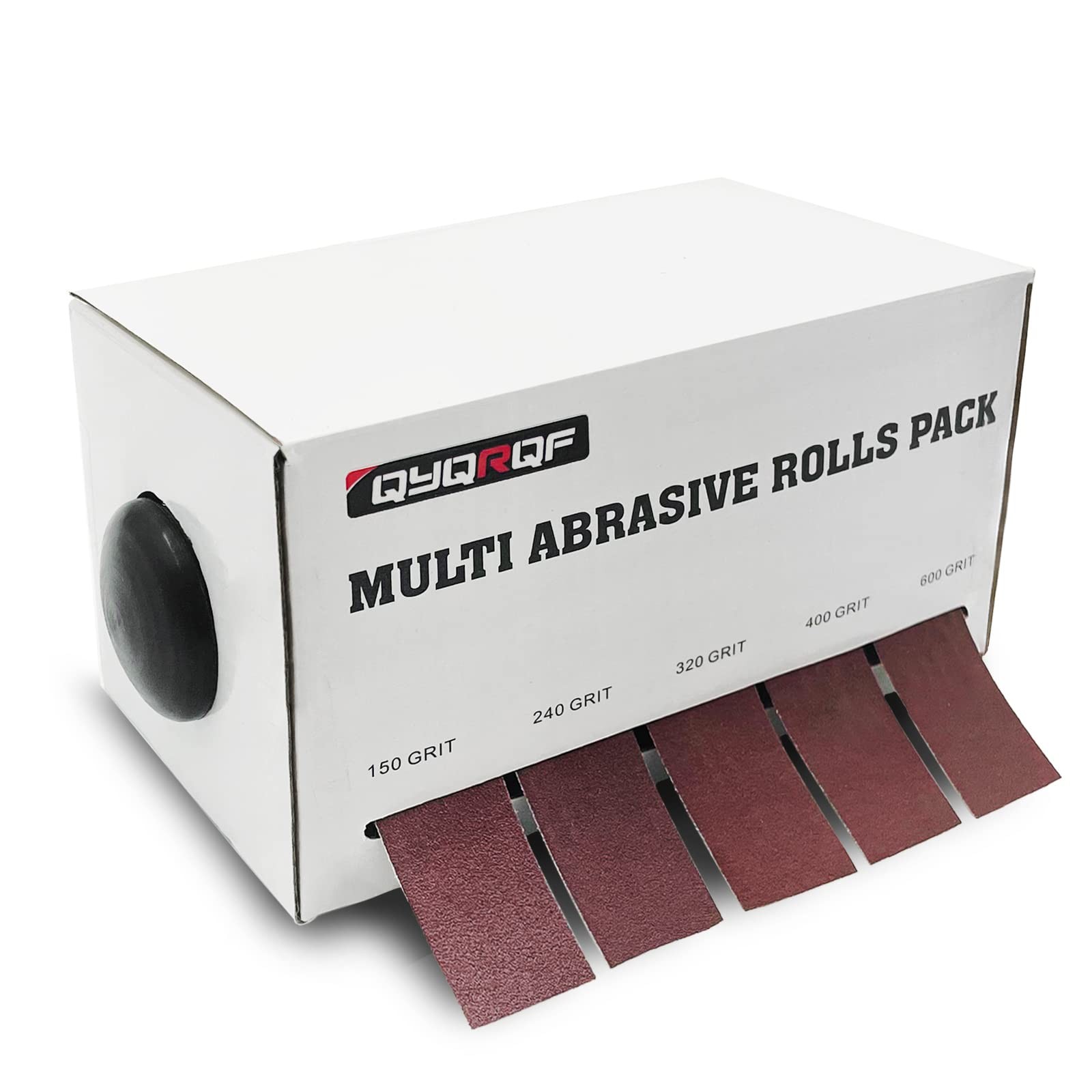 Abrasive Sandpaper Roll 5 Grits Emery Cloth Wood Metal Polishing 150 240 320 400