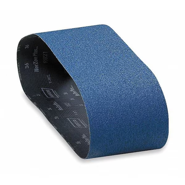 Sanding Belt, Coated, 6 in W x, 48 in L, 80 Grit, Medium, Zirconia Alumina,