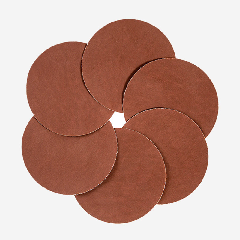 75mm-3″Inch Flocking Dry Sanding Discs Hook and Loop Sandpaper Pads Red Sand