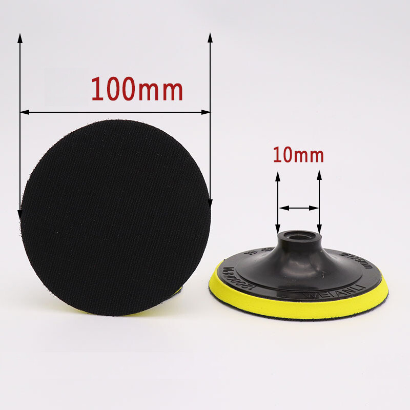 M10 M14 Backing Pad Hook & Loop Sanding Discs Sander for Angle Grinder 3” – 7”