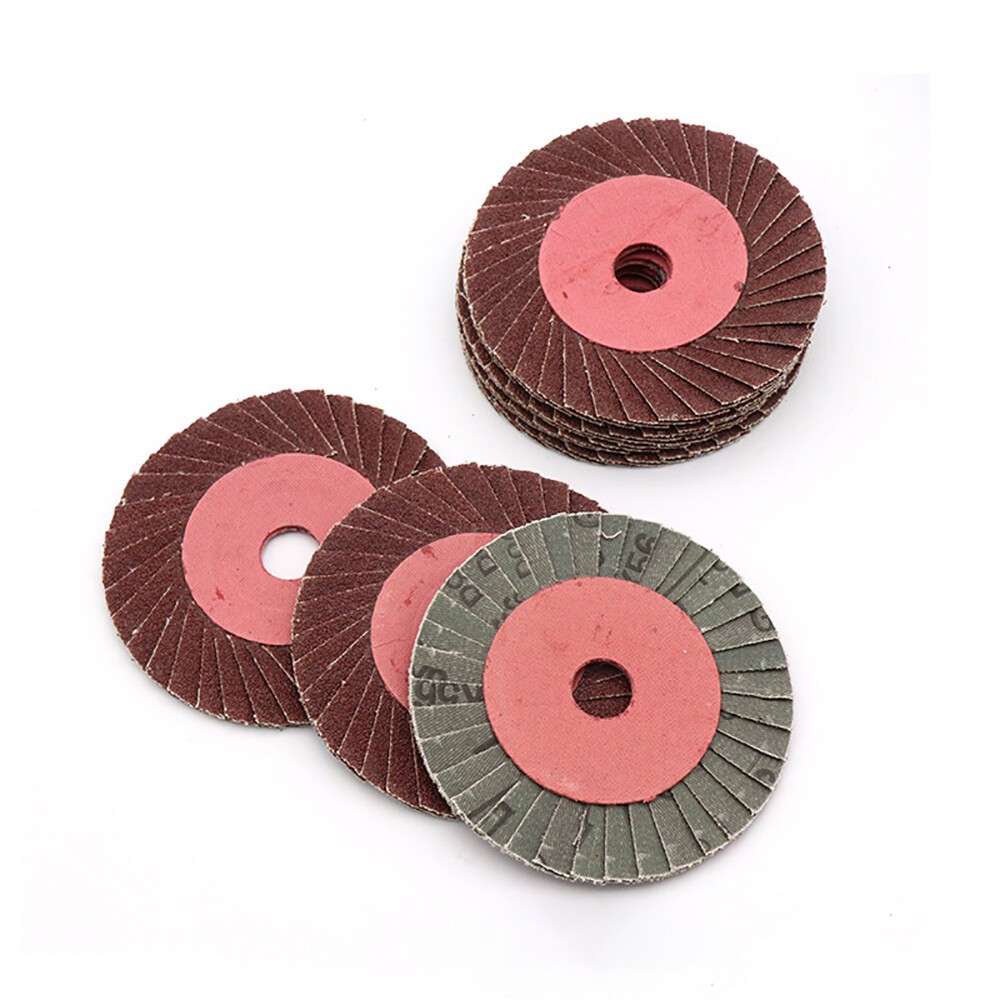 Flap Sanding Disc 100*16mm Brown Corundum Grinding Polishing Angle Grinder Wheel