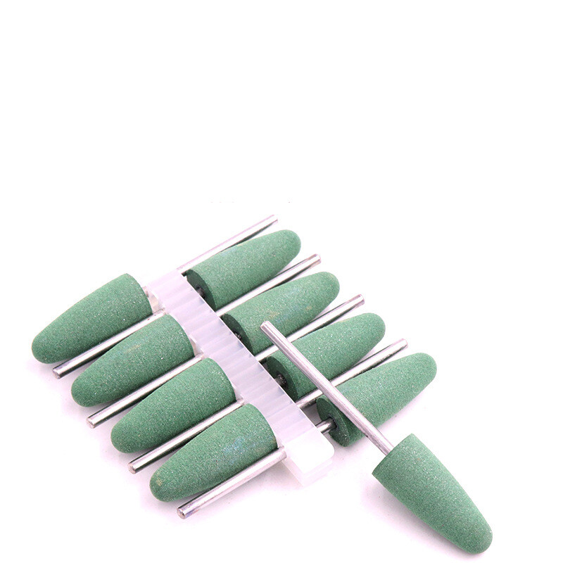 2.35mm Shank Silicone Grinding Head Dental Jade Polishing Tool Rubber Grinder