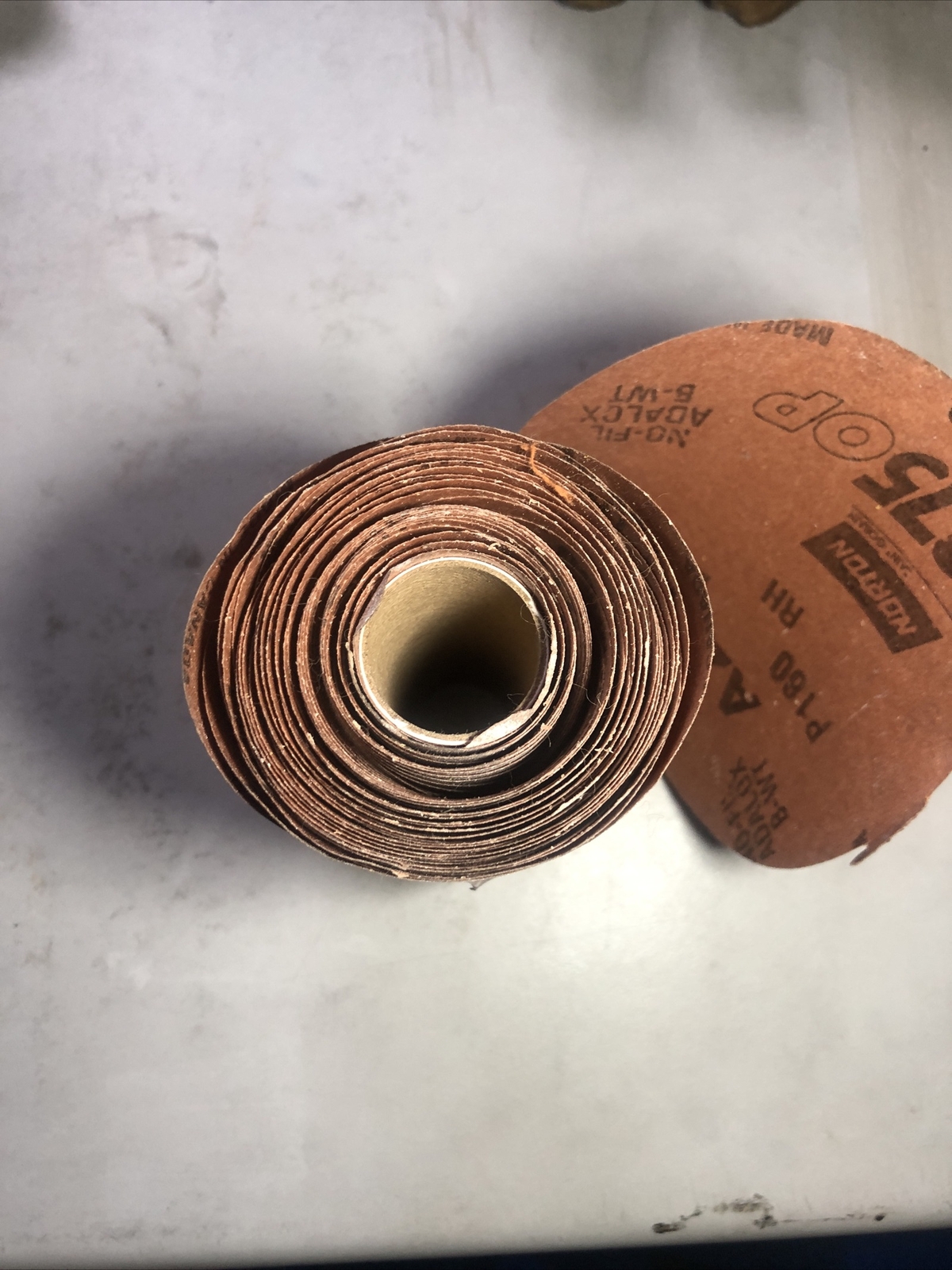 Norton 5” A275OP P180 180 Grit Stick And Sand Pads For Dual Action Sander