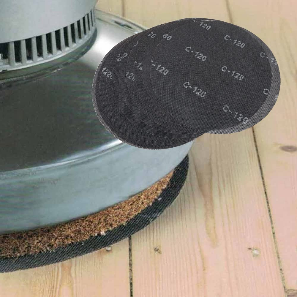 17″ Sanding Screen Discs – Mesh Floor Sanding Screen – Black Silicon Carbide – f