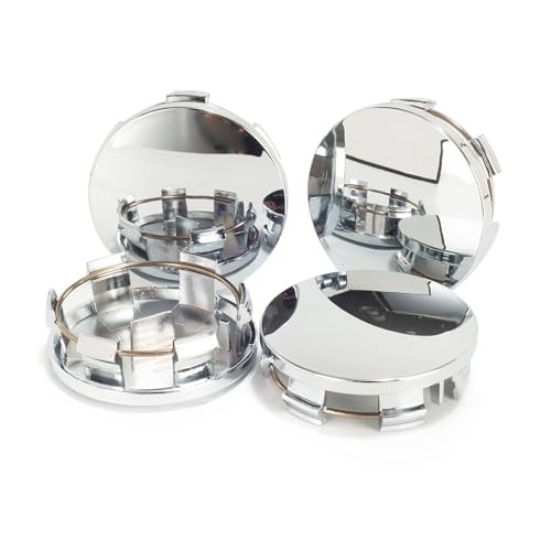 4 Pack 63.9 mm/2.52 in Wheel Center Caps Kit for 2015-2022 Challenger chome
