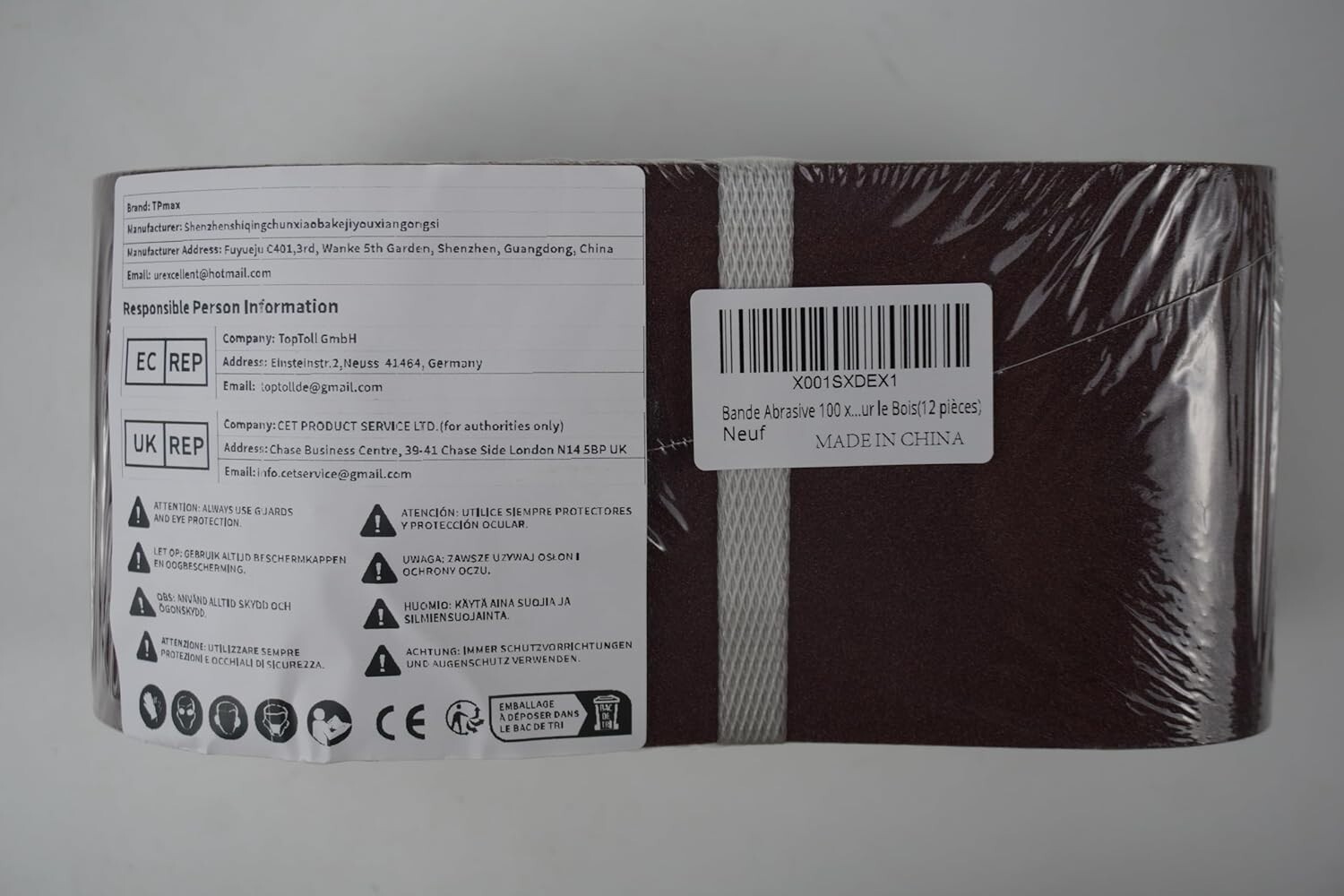 Sanding Belt Pack Aluminum Oxide 4×36 Inch 12 Pcs 80 120 150 Grits for Sander