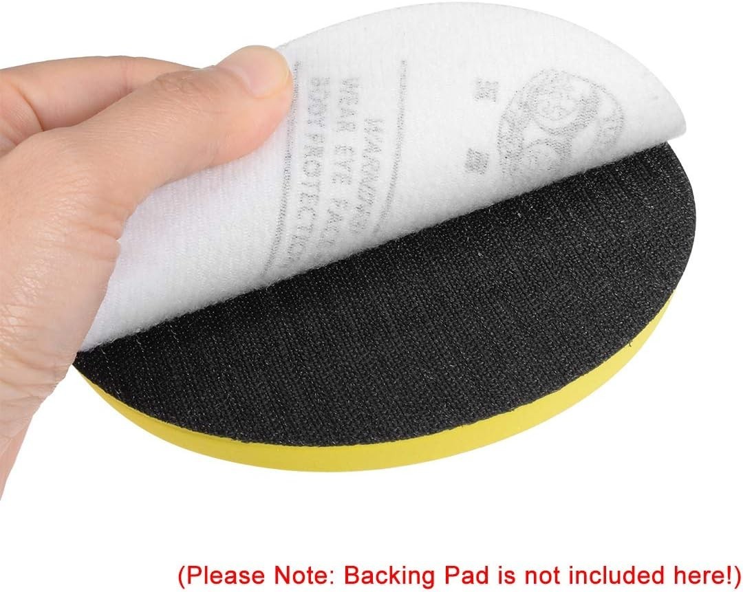 9 Inch Sanding Disc 320 Grits Flocking Sandpaper for Sander 10 Pcs