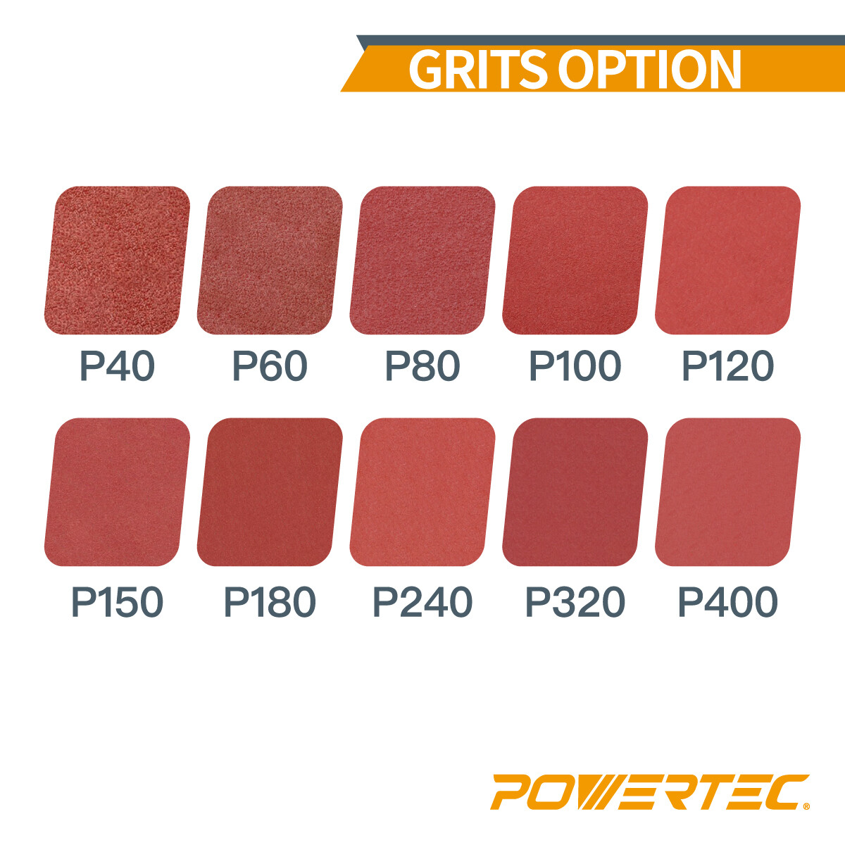 POWERTEC 3/8 x 13″ Sanding Belts 150 Grit 10pcs Aluminum Oxide Sandpaper 401315
