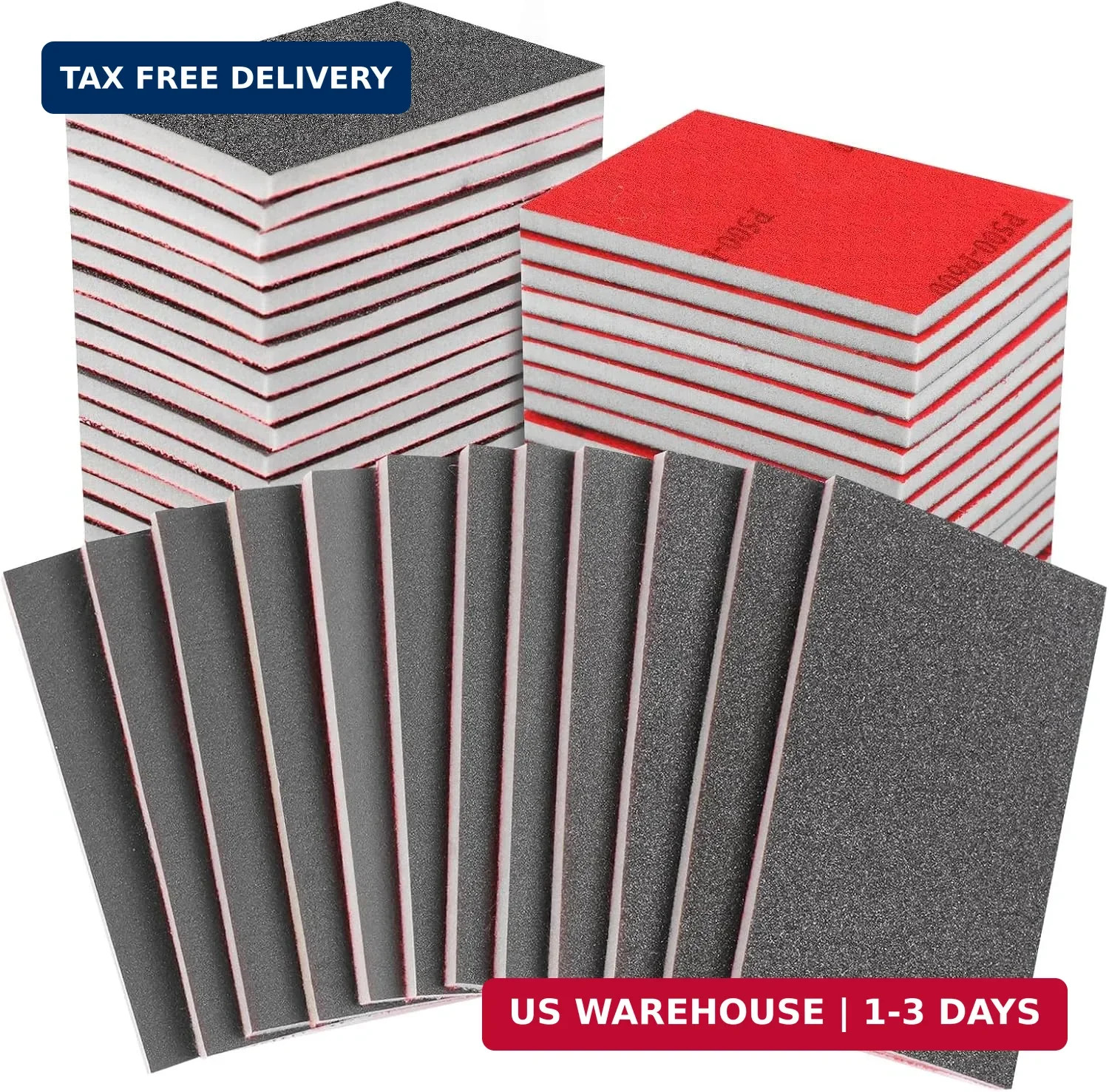 24PCS 3 x 4 Inch Sanding Sponge Set, 120-3000 Grit Soft Foam Hand Sander Block,