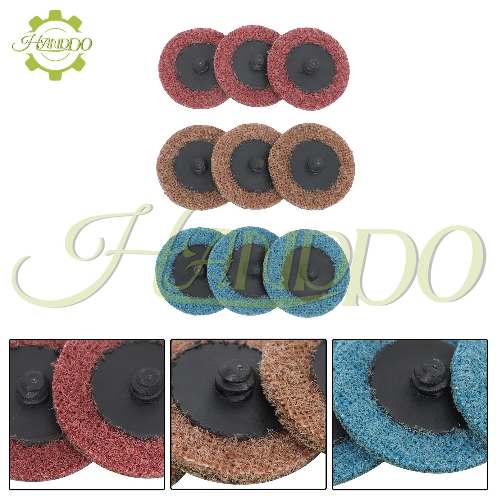 150PC 2″ Torque Sand Discs Set Fine Medium And Coarse Sanding Discs Quick Change