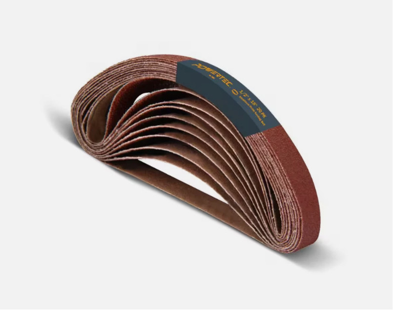 Aluminum Oxide Sanding Belt 1/2 in x 18 in 20-Pack Air File Choose Grit