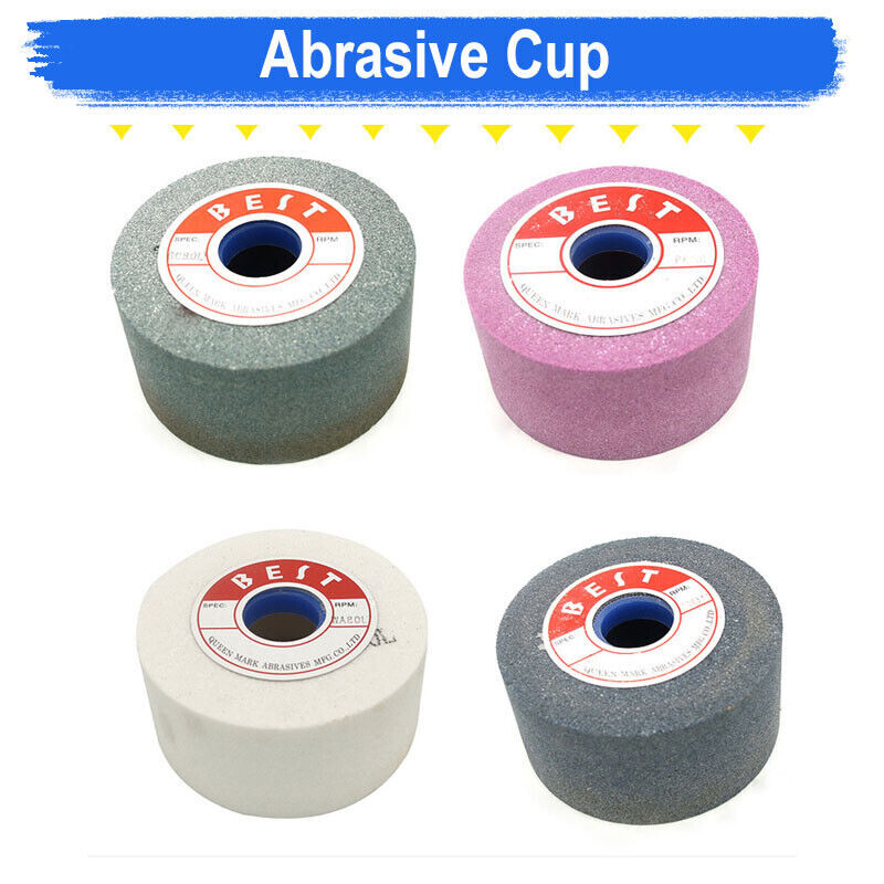 46#,60#,80#,100#,120# Grit White Type Straight Cup Wheel WA80-K-V cup shape new