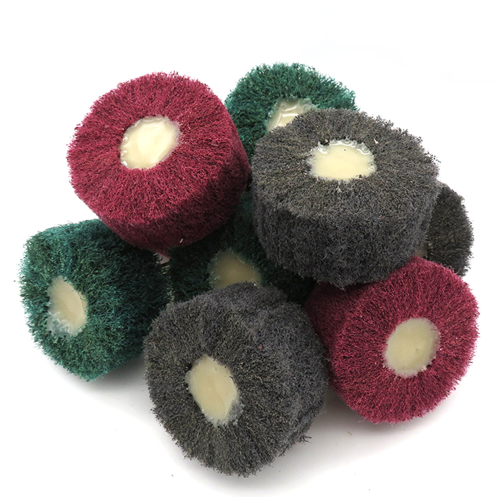 2″ Scouring Pad Abrasive Wheels Polishing Buffing Mop 6mm Shank Grit 240 400 800
