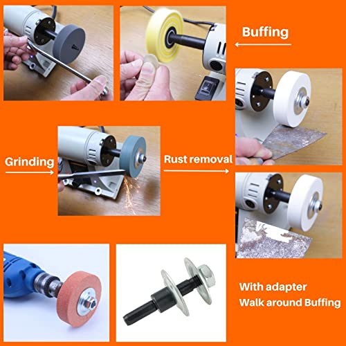 Grinding wheel, Buffing Wheels Kits 3 inches (8 Pieces). for Mini Small
