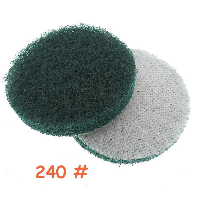 3″ Nylon Fiber Scouring Pad Hook & Loop 75mm Abrasive Cleaning Pad 240-3000 Grit