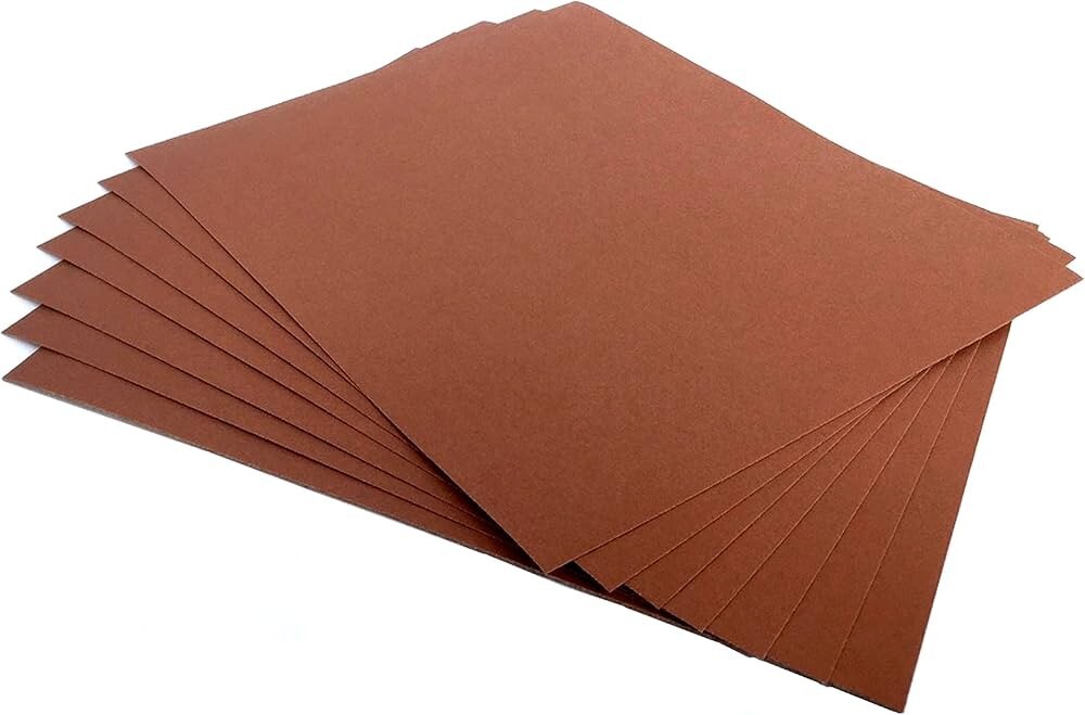 ALUMINUM OXIDE SANDPAPER 100 GRIT 9X11 SHEET IDEAL WOOD METAL PLASTICS FIBERGLAS