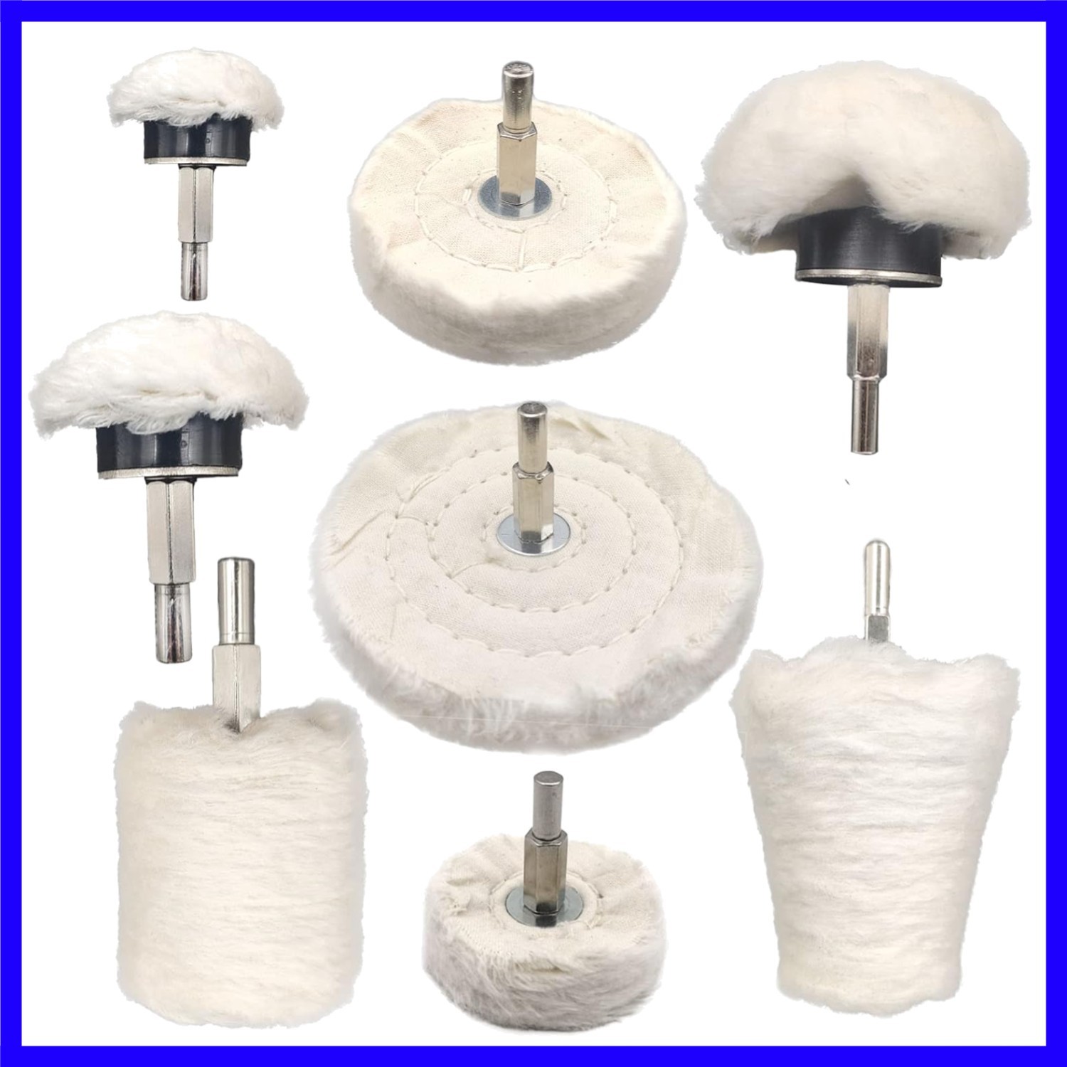 8 pcs Buffing Wheel for Drill,Buffing Pad Polishing Wheel Kits,Wheel Shaped P…