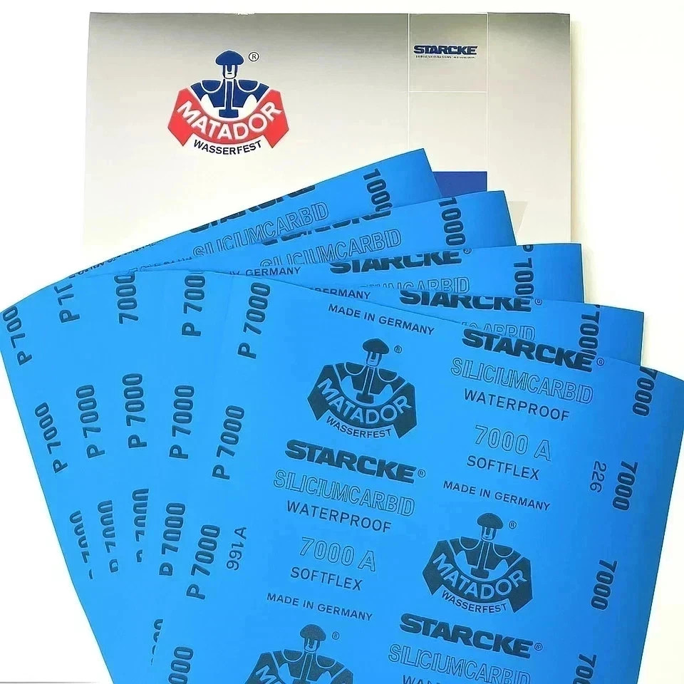 Matador Abrasive Wet or Dry Sandpaper 30 Sheet 7000 Grit 9″x11″ Silicon Carbide