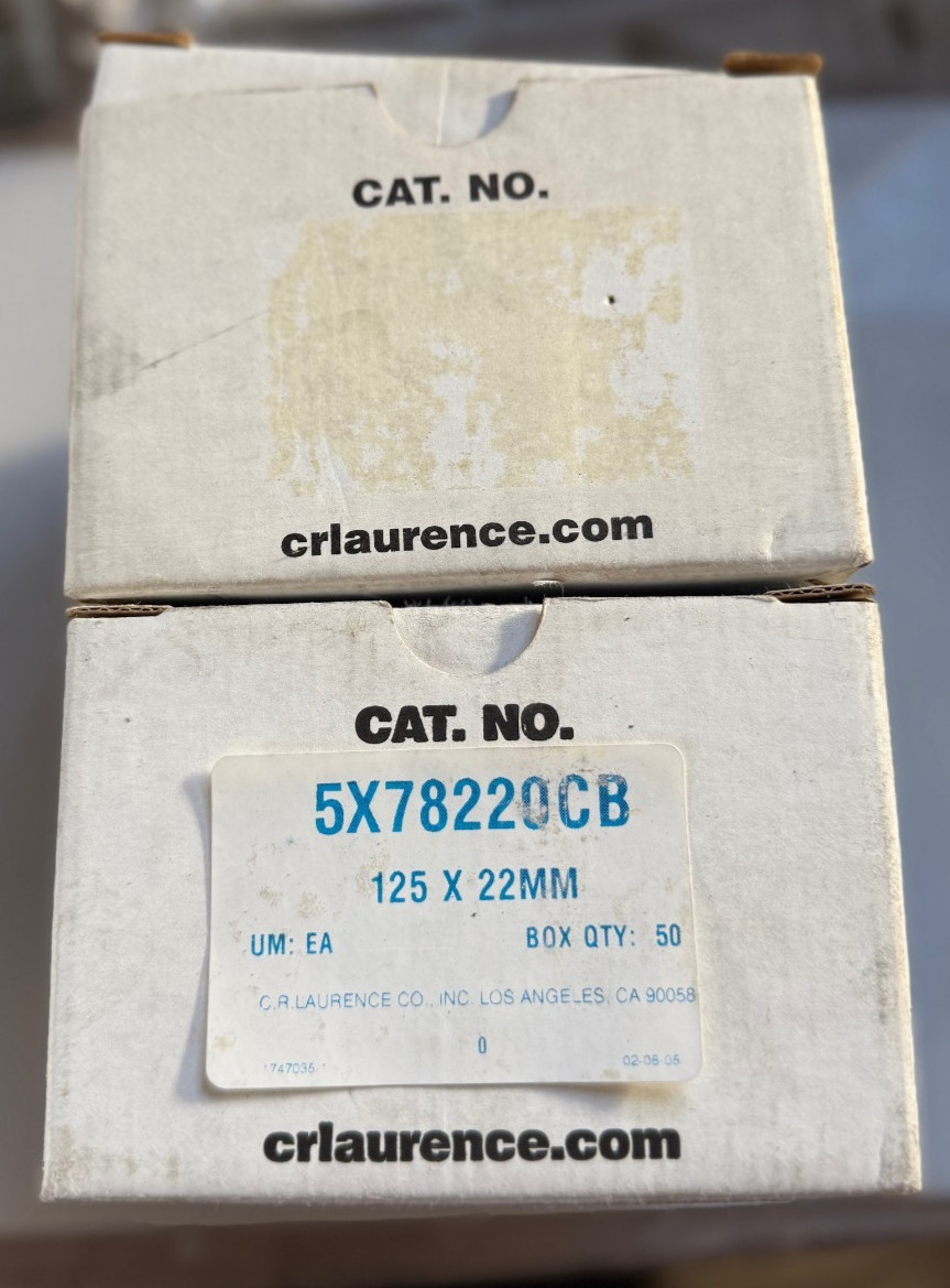 CRL 5X78220CB 5″ x 7/8″ 220X Glass Grit Sanding Discs 125x22MM (QUANTITY 100)