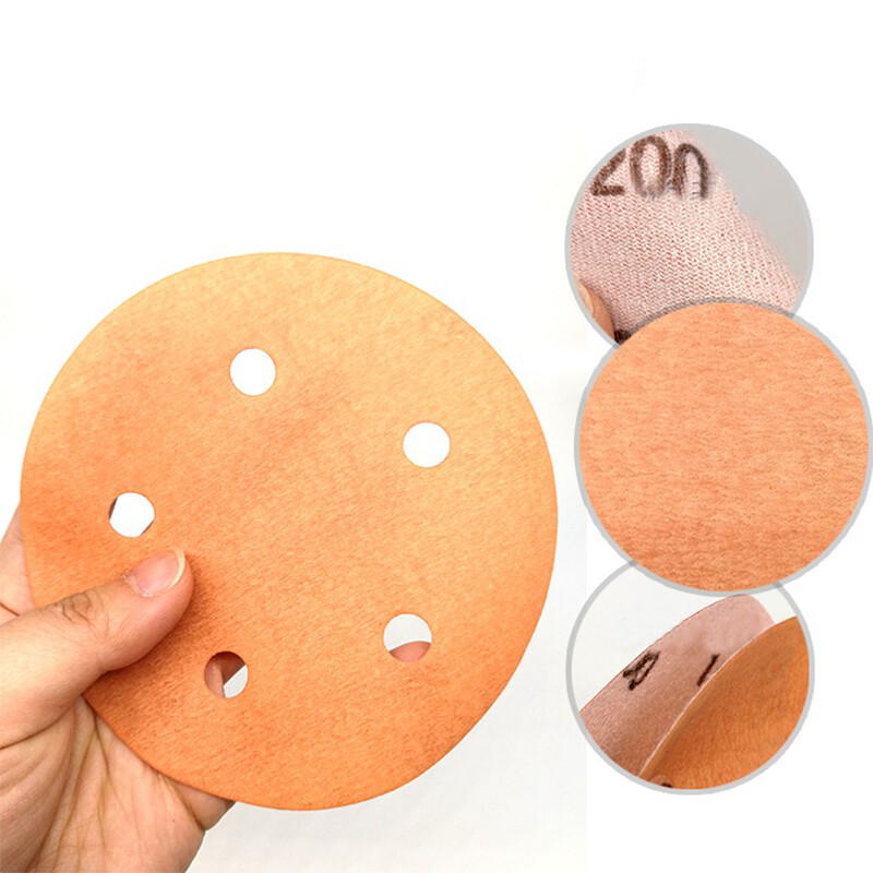 5 Inch 125mm Wet and Dry Sanding Discs Sandpaper Film Pads 600-4000 Grit 5 Hole