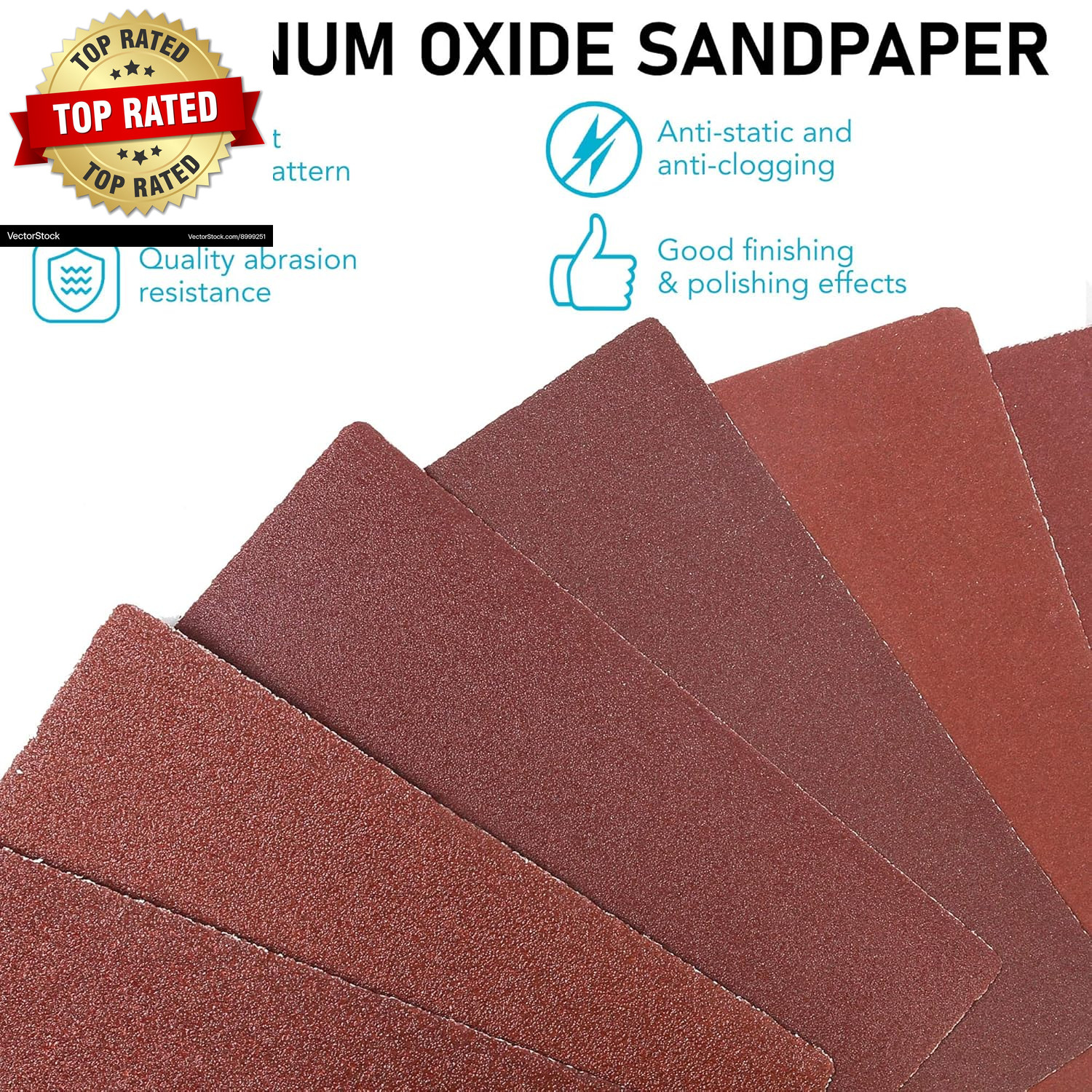 1/4 Sheet Sandpaper for Palm Sander,50PCS 60 80 120 180 240 320 400 600 800 1000