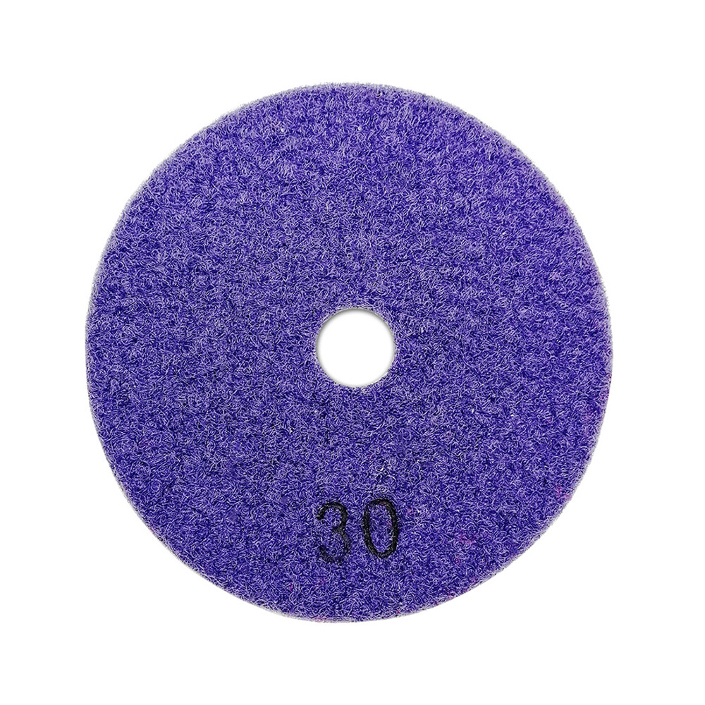 SHDIATOOL Diamond Polishing Pad 7pcs 4 inch for Stone Granite Marble Grit 30