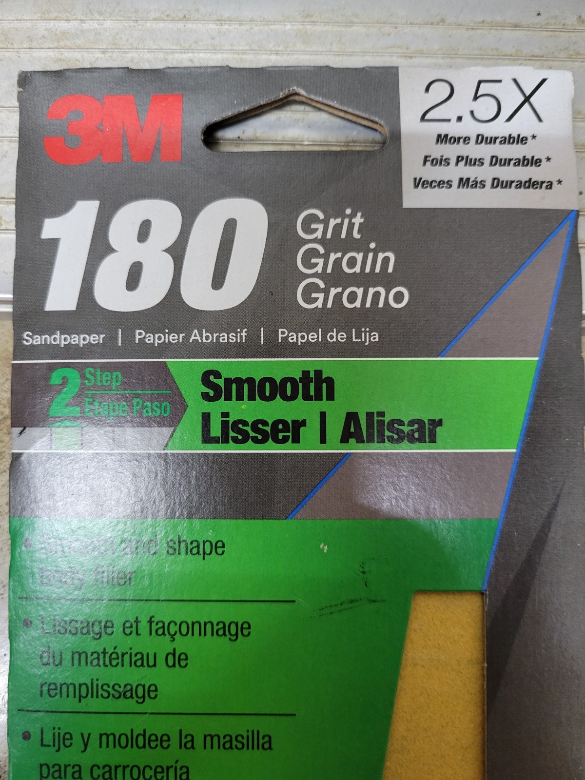 3M 03031, 180 Grit, 3 2/3 in x 9 in, Aluminum Oxide Sandpaper